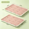 BNBSBandeja de Drenaje de Doble Capa para el Hogar de Plástico Rectangular Bandeja para Té Bandeja para Frutas Bandeja para Tazas de Agua Tazas de Té Bandeja de Drenaje
