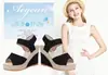 Sandalias de cuña con velcro y boca de pez, estilo coreano, nuevas para Primavera y Verano, para mujer, venta al por mayor del fabricante