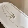 Collar de Cuentas Gotas de Agua Estilo Coreano, Nuevo Diseño Sencillo de Nicho, Cadena para Clavícula, Cadena de Cuello Texturizada, Versátil para Viajar al Trabajo