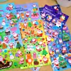 Pegatinas Rompecabezas Estéreo Navideño 3D para Niños Recompensas Hechas a Mano Pegatinas Festivas de Educación Temprana Pegatinas Decorativas para Álbum de Teléfono Móvil