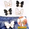 Botón de mariposa para ceñir la cintura, no necesita perforaciones, para pantalones, faldas, jeans, herramienta de fijación para reducción de cintura, botón de ajuste de perla