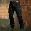 Talla Extra 100% Europeo y Americano Transfronterizo Amazon Tácticos Multibolsillos Exteriores para Hombre Pantalones Cargo Moda Casual Pantalones Largos