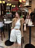 Camisa Sencilla de Manga Larga con Hombrera Estilo Old Money para Mujer Primavera y Otoño Diseño de Alta Gama Sentido Retro Temperamento Delgado Top Versátil