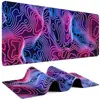 Alfombrilla de ratón estilo japonés Ola de Kanagawa, extragrande, antideslizante, con bordes sellados, alfombrilla de escritorio universal para teclado y ratón, disponible para dropshipping