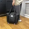 Bolsa de Viagem Grande Capacidade Roda Universal Estudante Viagem de Negócios Bolsa de Armazenamento para Maternidade Impermeável Separação Seco e Molhado Expansível Bolsa de Bagagem