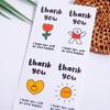 Gracias Patrón de Flores Etiqueta Adhesiva de Sellado Etiqueta de Regalo Embalaje Bolsa de Papel Etiqueta Decorativa Dibujos Animados Lindo Para Llevar Etiqueta Adhesiva
