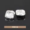 Botones de Diamante Cuadrado Estilo Chanel para Camisa Abrigo Chaqueta Camisa Suéter Tejido Botones Metálicos
