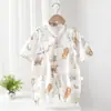 Mono de Algodón de Bambú Nuevo Estilo de Verano para Bebés y Niños Pequeños, Sin Costuras, Delgado, para Hombres y Mujeres, Ropa para Aire Acondicionado al Aire Libre, Ropa de Mariposa