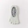 Calcetines de yoga de cinco dedos, calcetines antideslizantes profesionales para Pilates, calcetines de interior para fitness y deportes para mujer, directo del fabricante, venta al por mayor