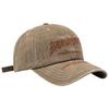 Gorra de béisbol vintage estilo americano de marca de moda para mujer, de verano, con protector solar, lavada, suave y bordada, para hombre.