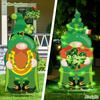 Calle. Tarjeta de Lugar de Patrick Jardín Exterior Patio Fiesta Irlandesa Enano Grande con Luz Decoración de Tarjeta de Lugar