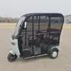 Cortina de Chuva e Toldo Integrados para Triciclo Elétrico, Toldo para Carro de Lazer, Cobertura de Chuva Espessa, Abrigo de Chuva à Prova de Vento e Quente