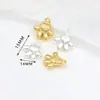 Colgante Pequeño de Ábaco con Carácter de Fortuna de Oro Real Chapado en Oro de 18 Quilates para Joyería DIY, Dijes Pequeños, Aretes, Colgantes para Orejas, Pulseras, Collares D105