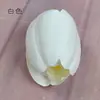 Flor de Tulipa Simulada Cabeça de Flor Oca Pode Ser Usada como Lâmpada de Flor Solar LED 6cm Artesanal DIY Flor de Seda de Osso Falsa
