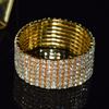 Pulseira elástica de corrente com garra de 4MM Pulseira de moda europeia e americana Pulseira Joker pulseira totalmente cravejada de diamantes vendas diretas da fábrica atacado transfronteiriço
