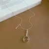 Nova Lupa Pingente Chave Colar Feminino Nicho Luxo Leve Sensação de Alto Padrão Corrente para Clavícula Moda Personalizada Corrente de Pescoço Atacado