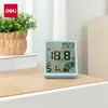 Termómetro Deli Le511 para Interiores del Hogar de Alta Precisión Digital Pantalla Digital Montado en Pared Medidor de Temperatura y Humedad Seca Termómetro