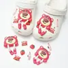 Buraco sapatos acessórios de alta qualidade ervilhas sapatos sapatos flor decorativo fivela diy acessórios jóias chinelos fivela removível sapato fivela