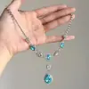 Collar Super Brillante de Circonita Princesa Fugitiva para Mujer 2026 Nuevo Modelo Gama Alta Lujo Ligero Estilo de Nicho Exquisita Cadena para la Clavícula