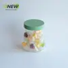 500ml atacado garrafa de desenho animado pote de plástico lanche de feijão dissolvido bola de espinheiro pote selado pote de comida garrafa de plástico transparente pet
