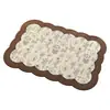 Tapete de Chão para Banheiro Wind Usado Tecido de Linho Absorvente Antiderrapante Pad para Porta de Banheiro Tapete de Vaso Sanitário Carpete de Banheiro