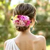 Peine de Flores Precioso Transfronterizo para Mujer, Perfecto para Sesiones de Fotos en la Playa, Accesorios para el Cabello de Novia, Peine Lateral para Recogidos