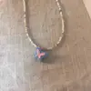 Collar Colgante de Mariposa con Cuentas de Colores para Mujer, Elegante Cadena para Clavícula Estilo Dulce-Cool Ins, Gargantilla Bm Spicy Girl con un Ambiente Juvenil