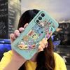 Para funda de teléfono móvil VIVO S12/V23 oso pulsera textura tendencia animación silicona líquida funda suave juvenil
