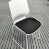 Silla de Entrenamiento Moderna Simple Personalizada Oficina Reunión Hogar Malla Esponja Plástico Apilable Barra de Acero Sólido Silla de Negociación