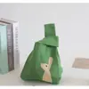 Conjunto Completo de Bolsas de Tricô Espessas de Lembrança, Sacolas de Presente Portáteis, Bolsas de Lembrança, Bolsas de Tricô com Flor de Tulipa