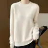Colección otoño/invierno 2026: Suéter de punto fino, de cuello bajo, con lunares coloridos, capa base de corte holgado, suéter pullover moderno y versátil para mujer