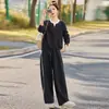 Conjunto de Terno Casual da Moda para Mulheres 2026 Primavera/Outono Novo Estilo Solto Chique Emagrecedor Rejuvenescedor Calça Longa Conjunto de Duas Peças