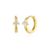 Aretes Metálicos de Cobre con Diamantes, Modernos y Únicos, Estilo Minimalista, Aretes Versátiles con un Toque de Lujo Ligero y Sensación de Alta Gama