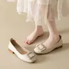 Zapatos de salón para mujer estilo Chanel con suelas blandas, zapatos de madre, zapatos populares para mujer con punta cuadrada para otoño 2026, zapatos de tacón grueso de cuero para banquetes de boda