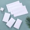 Toalla blanca de baño sin pelusa encaje toalla de punto de urdimbre encaje cortado suave absorbente sin pelusa poliéster puro