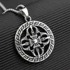 Colgante de aleación con tótem retro europeo y americano transfronterizo, collar de moda personalizado para hombre, accesorios de cadena para suéter, venta al por mayor