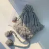 Chapéus de Lã com Pelo de Coelho para Outono e Inverno para Homens e Mulheres, Chapéus Quentes para Proteção das Orelhas com Forro de Fleece para Uso Externo, Chapéus de Tricô, Chapéus da Moda para Mulheres, Estilo Coreano de Inverno