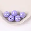 Cuentas Redondas Acrílicas Redondas de 8-16 mm Cuentas Sueltas Cuentas Chapadas Color Macarrón Cadena de Teléfono Móvil DIY Pulsera Joyería Accesorios para Ensartar