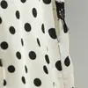 Vestido de Encaje con Lunares Estilo Romántico Retro Francés 2026 Nuevo Producto de Primavera Falda Elegante de Largo Medio que Realza la Cintura para Mujer