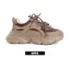 Tênis dad shoes Shouguu de tamanho pequeno, com aumento de altura, sola grossa, novo modelo feminino 2026, leve, versátil, confortável e fácil para os pés, calçados esportivos