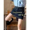 Falda Vaquera Vintage Talla Grande para Mujer, Falda Corta de Verano de Tiro Alto Estilizadora en Línea A con Diseño Antiexposición para Figuras Curvilíneas