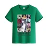 Camiseta de Algodón de Color Sólido de Manga Corta de Verano Ropa para Niños de Media Manga Ropa de Comercio Exterior para Padres e Hijos Ropa de Clase Camiseta Base Estampada con LOGO
