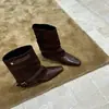Botas de tornozelo quadradas retrô estilo coreano para mulheres, tendência de moda 2026, nova coleção de outono, botinhas estilosas