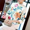 Casaco Curto Vintage com Fivela Feminino Primavera e Outono 2025 Novo Estilo Étnico Bordado Emagrecimento Estilo Chinês Cheongsam Casaco Tang