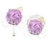 Set de 6 Piezas de Suministro Transfronterizo Europeo y Americano Novio y Novia Boda Hoja de Oro con Cuentas Muñequera y Ramillete Fabricante Venta al por Mayor Stock Disponible