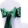 Venta al por mayor de fábrica cinta de satén de color sólido para banquete, decoración de respaldo de silla de boda, funda para silla, lazo, flor, cinturón, accesorios
