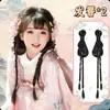 Bolsa para Peluca Estilo Antiguo Dinastía Han, Peinado de Moño de Bebé de Una Pieza, Almohadilla para el Cabello de Disfraz Antiguo, Accesorios para el Cabello Listos para Usar, Envío Directo de Una Pieza