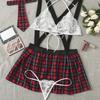 Suministro nacional Europa y Estados Unidos comercio exterior ropa interior sexy caliente uniforme sexy tentación tirante cruzado elástico ropa de estudiante lote