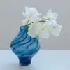 Florero de Vid Soplado a Mano Creativo de Boca Pequeña de Lujo Accesible Morandi Adornos Hidropónicos de Flores para Sala de Estar del Hogar de Gama Alta