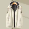 Ropa Masculina Estilo Old Money Nueva Colección Primavera y Otoño 2026 Transpirable Amigable con la Piel Usable por Ambos Lados Chaqueta Chaleco de Hombre con Capucha Desmontable de Alta Gama